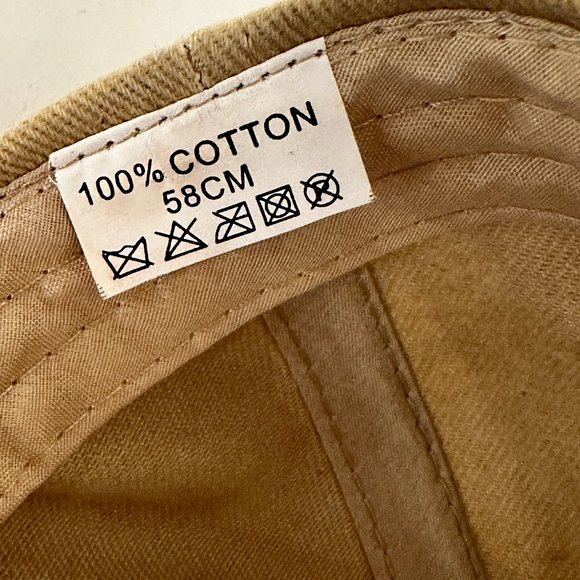 London England Baseball Cap Trucker Hat Tan Embroidered Cotton Adjusts One Size - Picture 3 of 9